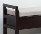 Vannes Espresso Storage Shoe Bench T2574P164222