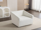 Nice Modern Upholstered Barrel Armchair, 360&deg Swivel T2574P205966