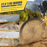 27.5 Inch Wheels 8 Speed Mountain Bike, for Men Women Boys and Girls, Front Suspension, Steel Frame W1019P234035