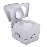 ZNTS Lightweight Portable Toilet, 2.6 Gallon Flushable Camping Toilet, Sanitary Outdoor Travel Toilet for W2181P154818