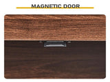 Bathroom Tall Cabinet with 2 Drawers and 2 Doors Made of MDF with Melamine Finish Storage Locker 67646189