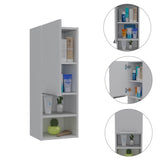 Mila Bathroom Cabinet, Two Internal Shelves, Two External Shelves, Single Door -White B20091955