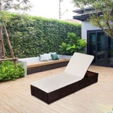 Outdoor Leisure Rattan Furniture Pool Bed / Chaise -Brown 23911533