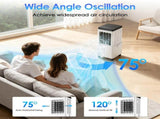 3 IN 1 Portable Air Conditioners, Swamp Cooler with Detachable Water Tank, 4 Ice Packs, 15H Timer, 80630910