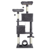 ZNTS 65 inch Cat Tree Cat Tower for Indoor Cats, Large Multi-Level Cat Play House Condo Furniture with 55863053