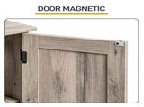 2-Door 2-Shelf MDF Washbasin Cabinet with Melamine Finish 23.55*11.69*23.62in Washed Grey 06015804