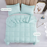 3 Piece Pre Washed Down Alternative Comforter Set with 2 Shams 98891344