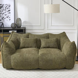 Soft beanbag chair with high resilience foam core for two people. The comfortable square recliner W1996P252273
