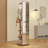 Full-length mirror solid wood rubber wood glass, 65.7*17.7in Large mirror W2987P225477