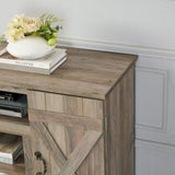 American retro TV Stand Farmhouse Classic Media TV Stand Antique Entertainment for TV up to 50" with W2275P210013