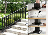 Handrails for Outdoor Steps Fits 5 to 6 Steps 48221729