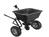 Tow Behind Broadcast Spreader, 110LBS Capacity, Tow/Push Garden Spreader with 10 Adjustable Setting, 11260213