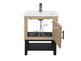 20" Small Bathroom Vanity with Sink & Hot and Cold Faucet, Freestanding Bathroom Cabinet with White W688P224410