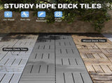 36 Pcs Interlocking Tiles, 12" x 12" HDPE Outdoor Flooring, Patio Flooring Outdoor Waterproof, W1859P507504
