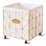 Laundry Baskets,Collapsible Laundry Basket with Wheels,Removable Lined for Easy Cleaning Storage 85833286