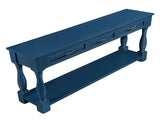 63inch Long Wood Console Table with 3 Drawers and 1 Bottom Shelf for Entryway Hallway Easy Assembly W1202114032
