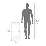 Theba Minibar Cabinet 2 Doors, Open Shelf And Compact Design, Modern Bar Storage, Black B200P335382
