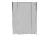 Vatta Wall Foldable Table, Seven Interior Shelves, Extending Table -White B20091998