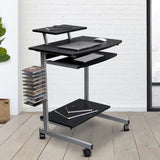 Compact Computer Cart With Storage, Espresso 36352791