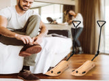 Adjustable Stretcher, Solid Pine Wood Shoe Shaper with Metal Crank & 8 Pressure Relief Plugs, 23861050