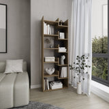 Clover 67" Tall Free standing 6-Tier Bookcase Storage Cabinet, Home Office, Living room, Bookshelf B070P286452