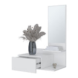 Elgin Floating Vanity with Included Mirror, White B128P237187