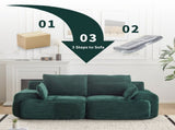Modern Memory Foam Compressed Sofa,2 Seater Large Sectional Couches for Living Room,Pet-Friendly 57128600