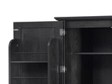 K&K 71" Tall Kitchen Pantry Cabinet with 3 Pull Out Cabinet Organizers, Farmhouse Embossed Texture N707P256507B