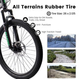 A2660 Bike 26 Inch Wheels, 21-Speed Full Suspension Mens Womens Trail Commuter City W2563P278414
