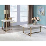 White and Champagne Coffee Table B062P189196