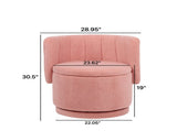 360 Degree Swivel Back Sofa Chair With Storage Space, Suitable For Bedroom and Living Room W1716P196479