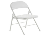 6pcs Elegant Foldable Iron & PVC Chairs for Convention & Exhibition White 59477551