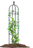 ZNTS 6.2ft Garden Obelisk Trellis,Lightweight Rustproof Plastic Coated Metal Tall Tower Trellis 76173444