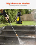 VEVOR Electric Pressure Washer, 2000 PSI, Max. 1.76 GPM Power Washer w/ 30 ft Hose, 5 Quick Connect T3342P311693