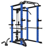 ZNTS Home Gym sets Multi-functional Power Cage,Home Adjustable Pullup Squat Rack 1000Lbs Capacity 37368807