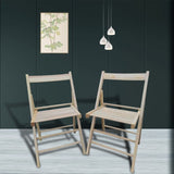 FOLDING CHAIR-2/S, FOLDABLE STYLE -NATURAL W49553507