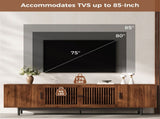 78" TV Stand for TVs Up to 85", TV Console for Living Room, Media Console with Soft-Closing Hinges, N710P510677P