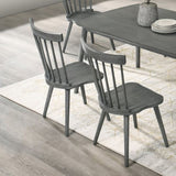 Rustic Farmhouse Dining Chairs, Solid Wood Side Chairs for Kitchen & Dining Room, Easy W2537P211108