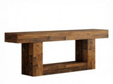 63" Farmhouse Wooden Console Table, 2-Tier Sofa Table for Entryway 53930617