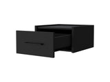 Black Wall-Mounted Floating Nightstand B062P175145