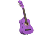 Purple 30-inch Round Acoustic Guitar with Picks, Strings, Capo, Case, Tuner, and Strap 79796997