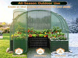 80"79" All-Weather Walk-in Greenhouse, Heavy Duty Galvanized Metal Frame Tear-Proof PE Cover 52354412