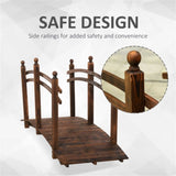 5 ft Wooden Garden Bridge Arc Footbridge 59761306