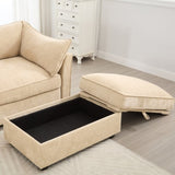 Ottoman - chenille-Wheat W3041P293494