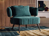 Decorative armchair with a spring seat cushion and slipcover, Chenille living room tub chair, W5188P462020