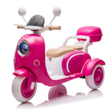 12V Two-seater Kids Ride On Electric Motorcycle,Three Wheels Kids toy with Slow Start,Multi-function W1578P208327