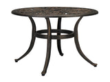 23.6inch Phoenix Table Round Garden Cast Aluminum Table Bronze 25551871