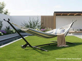 9ft Steel Hammock with Built-in Wheel, Portable Hammock for Outside, Heavy-Duty Hammock 35613179