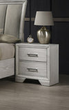 1pc Contemporary Style Two Storage Drawers Nightstand End Table Bedroom Solid Wood Wooden Furniture B011P228949