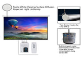 100" 43 80" x 60" Viewing Area Motorized Projector Screen with Remote Control Matte White 84308560